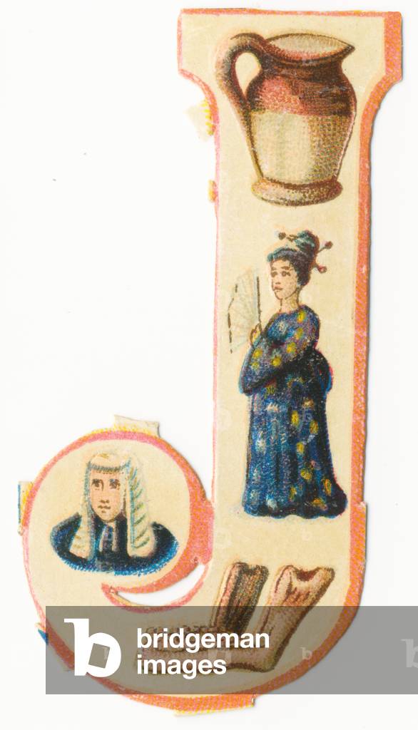J: jar, Japanese, jaw, judge (colour litho)