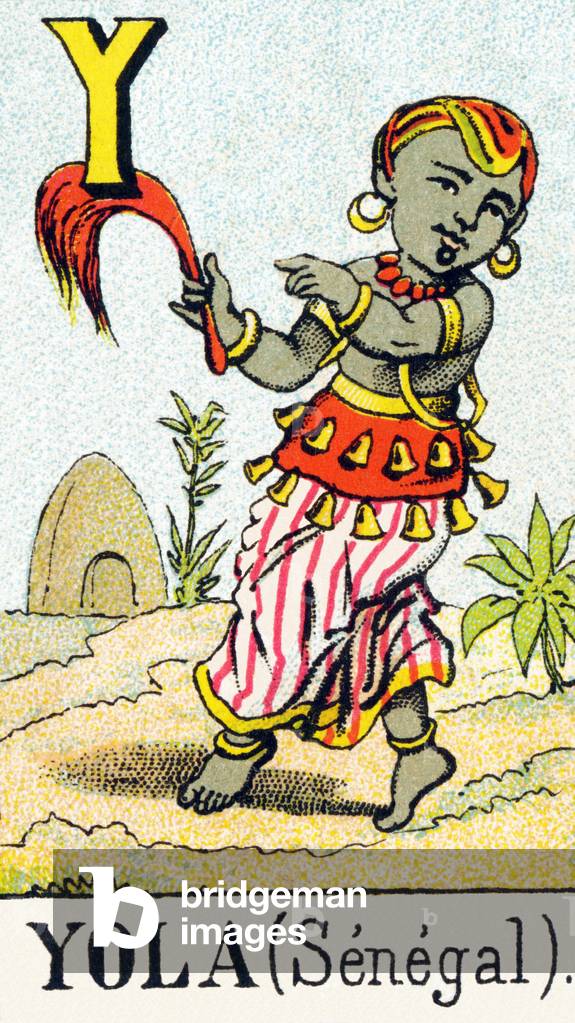 Y : Yola - Oriental ABC and ABC of national costumes, c.1900 (chromolithograph)