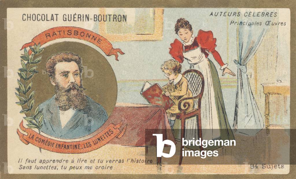 Louis Gustave Fortune Regensbonne (1827-1900), French man of letters, author of “La comedie enfantine — Les lunettes” (1861)