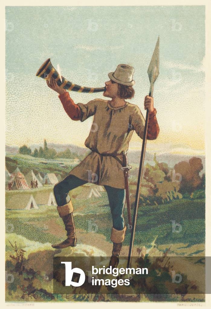 Infantry trumpet in the 14th century
