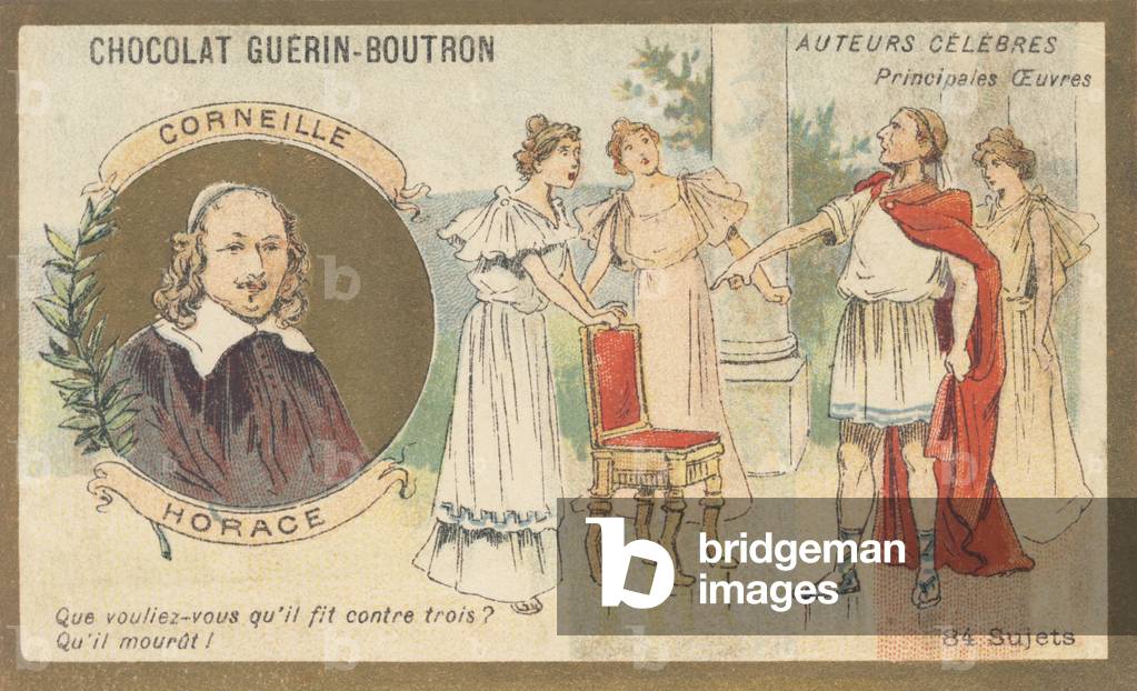 Pierre Corneille (1606-1684), French playwright and poet, author of “Horace”, play (1640)