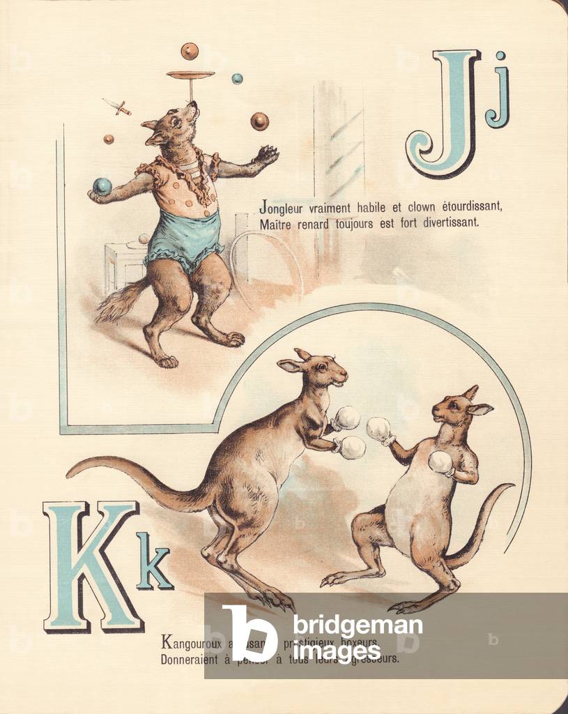 J K: Joyful fox, juggler, kangaroo, kickboxing