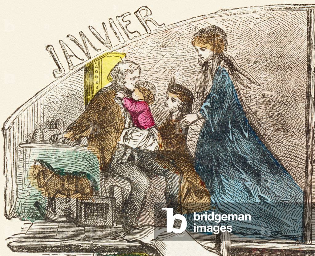 Capital letters Plate in  “Picturesque alphabet or New informative and picturesque alphabet”, 1892 (engraving)