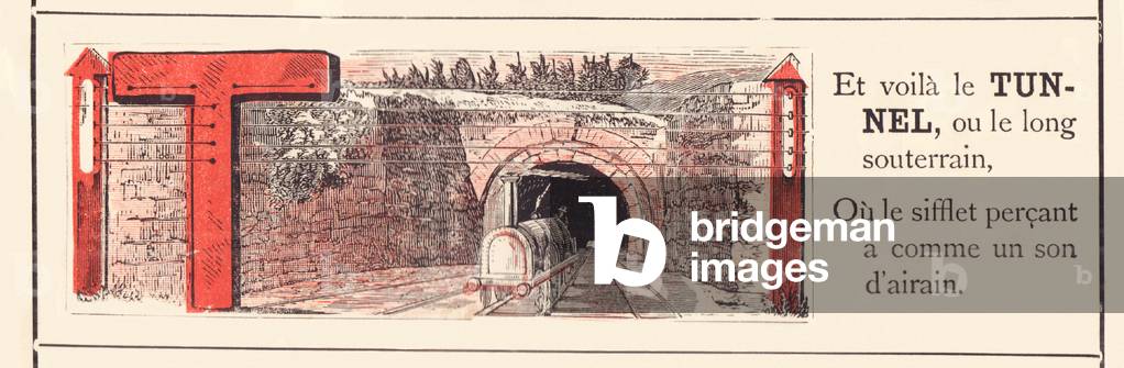 RAILWAY ALPHABET T, 1860 (illustration)