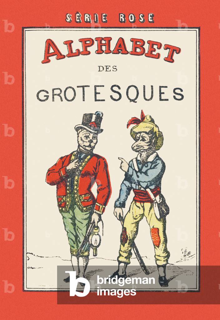ALPHABET OF GROTESQUES, circa 1890 (illustration)