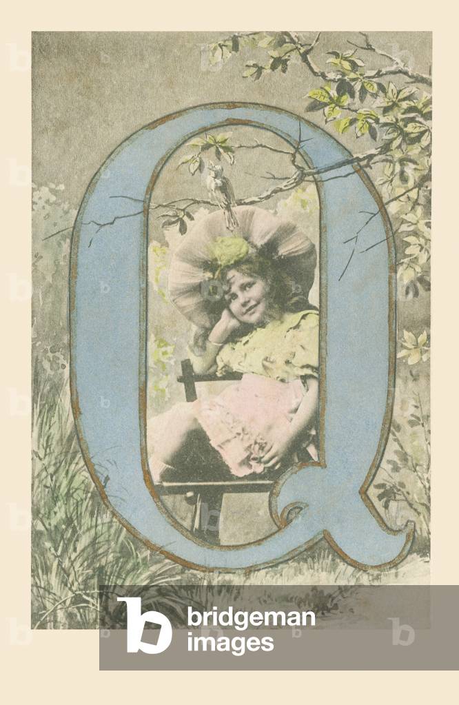 Q: A seated girl looking at a bird