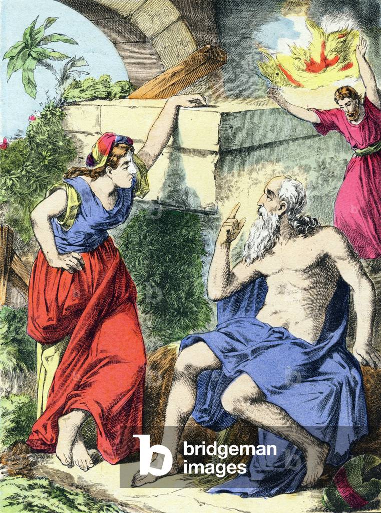 Immagine di Incisione "Lavoro sul suo letame. Incisione in «I principali fatti della storia sacra». Epinal Ima