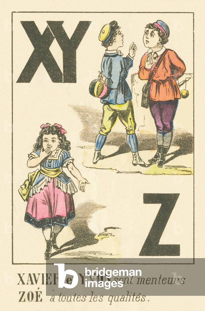 X Y Z: Xavier and Yvon are liars Zoe has all the qualities