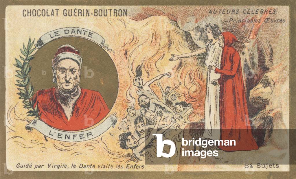 Dante Alighieri, known as “Dante” (1265-1321), Florentine poet, writer, thinker and politician, author of “Hell”