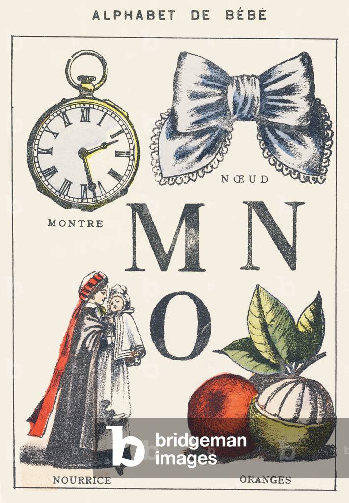 M N O: watch, knot, nurse, oranges