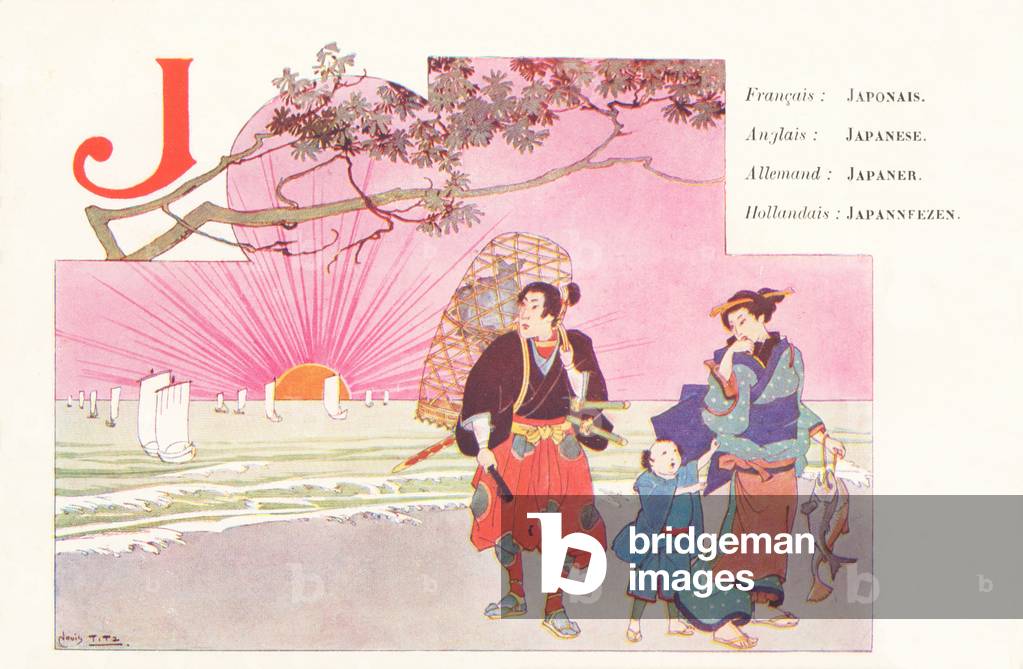 J: Japanese (French) — Japanese (English) — Japaner (German) — Japannfezen (Dutch)