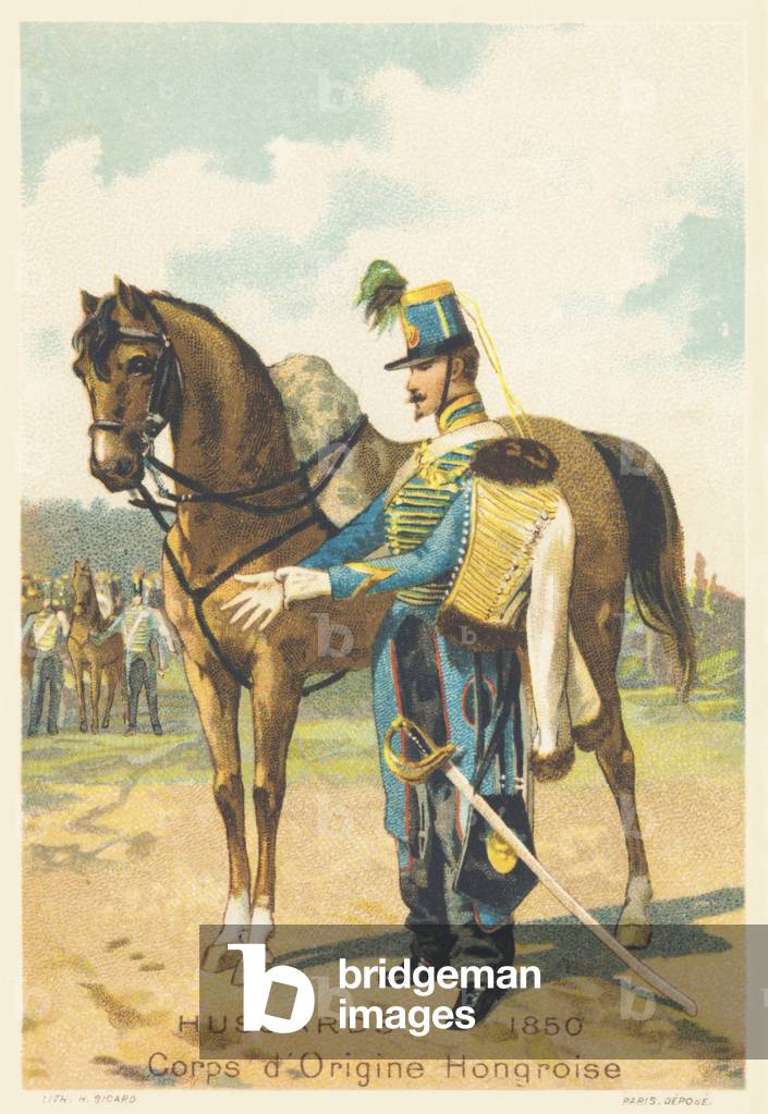 Hussards, Corps of Hungarian origin in 1850