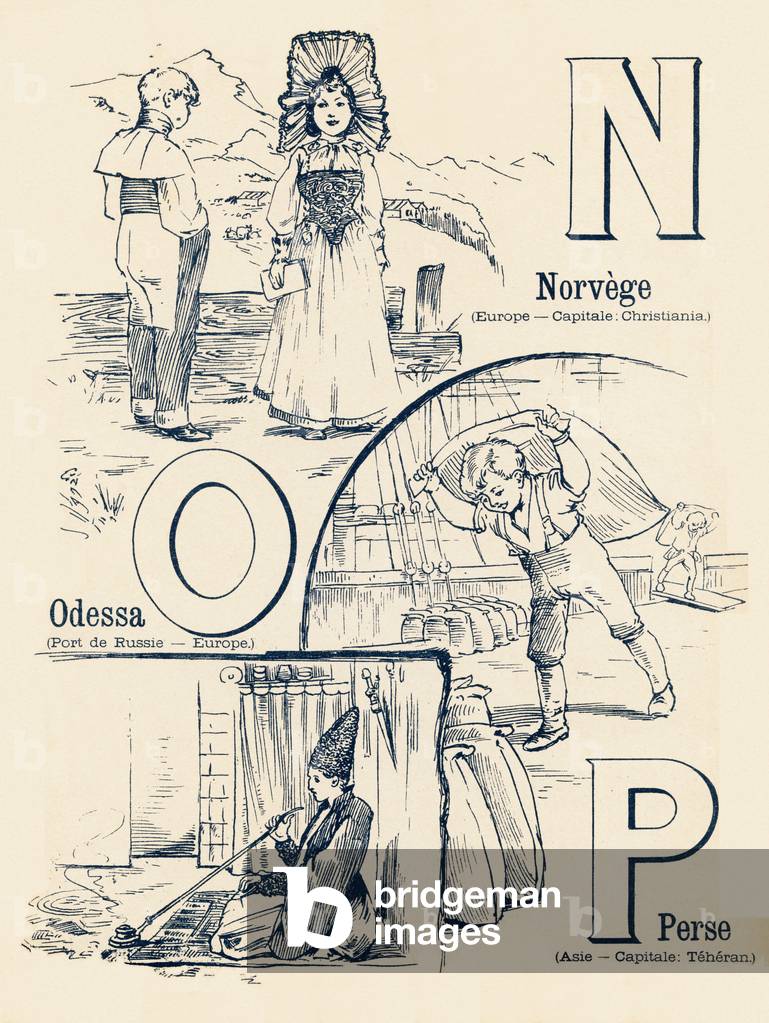 N O P : Norvege , Odessa , Perse - ABC des deux mondes. Emile Guerin, editeur, Paris, vers 1900. Dimensions : 27,5 x 21,5 cm