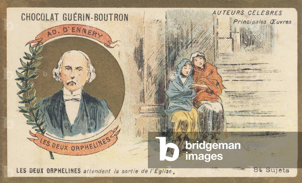 Adolphe D'Ennery (1811-1899), French novelist and playwright, author of “Les deux orphennes”, drama in five acts and eight paintings (1874)