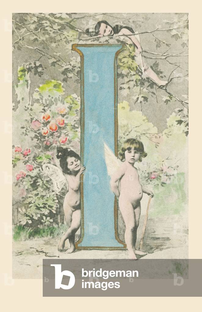 I: Three naked children, little cupids