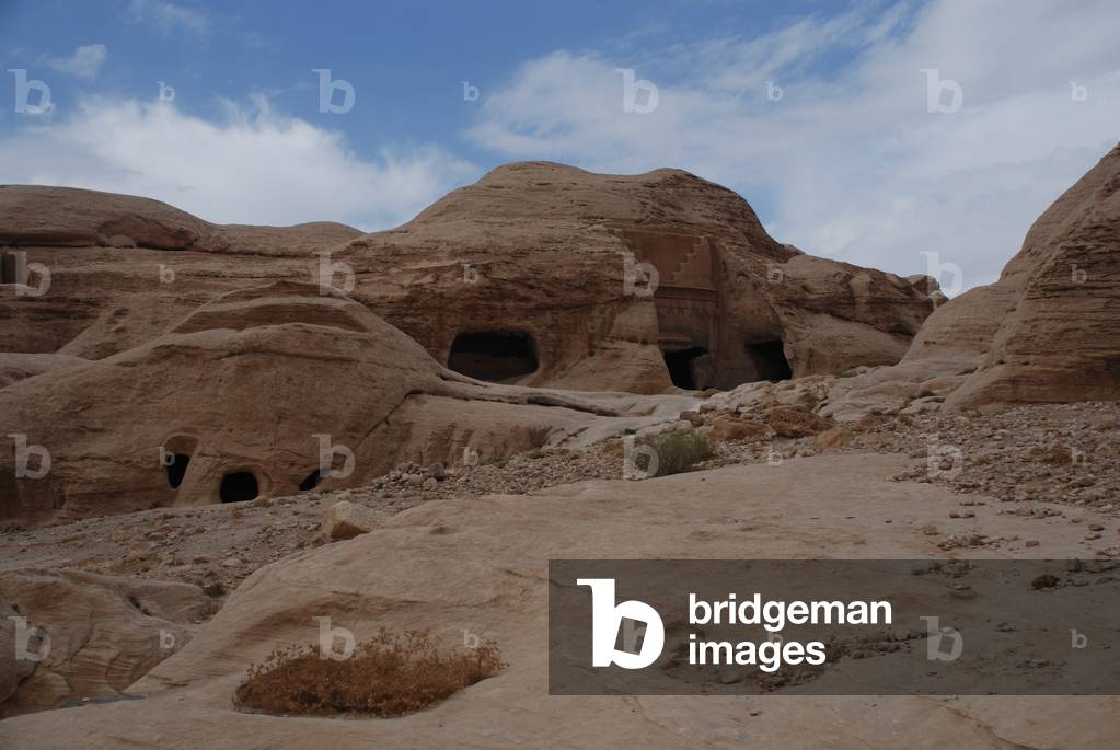 Caves above Petra (photo)
