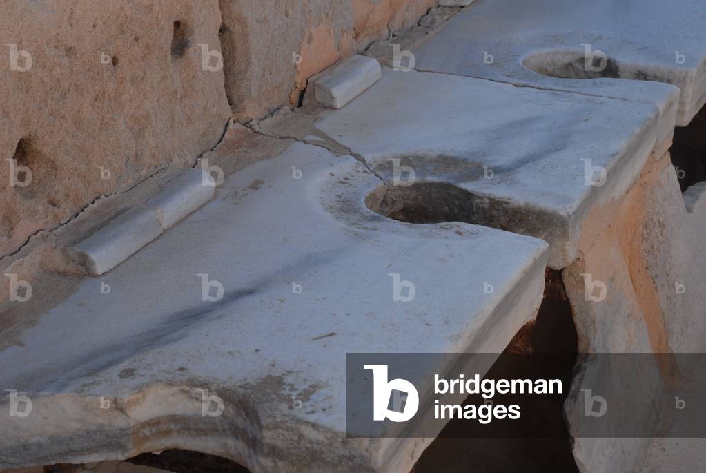 Latrines, Sabratha, Libya (photo)
