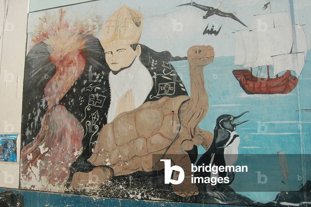 Bishop with Wildlife, Puerto Ayora, Galapagos (photo)