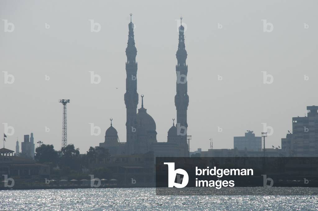 Mosque by Harbour, Port Said, Egypt (photo)