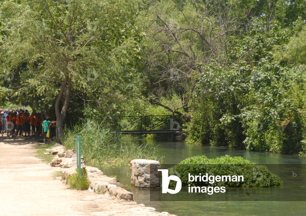 River Jordan at Caesarea Philippi, Israel (photo)