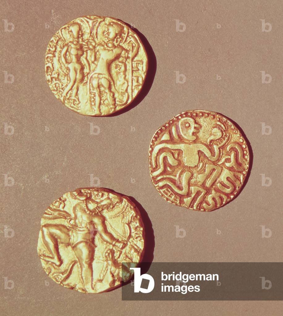 Dinars of Kumargupta I (425-454) Chandragupta I (320-335) and Sri Rajray (gold)