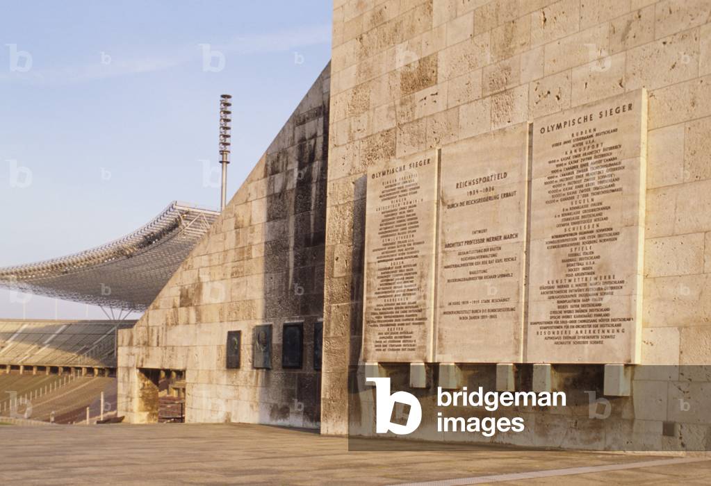 Entrance of the Olympiastadion, designed by Werner March (photo)