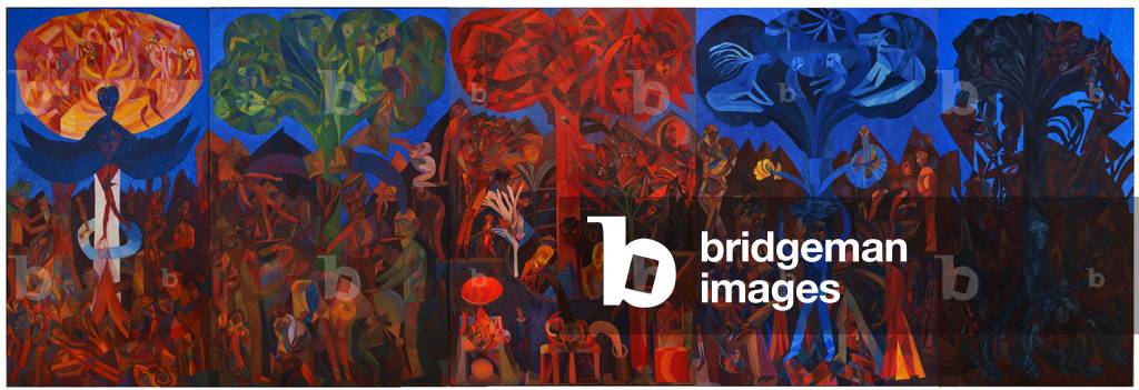 The 5 Trees, 1991 (oil on canvas)
