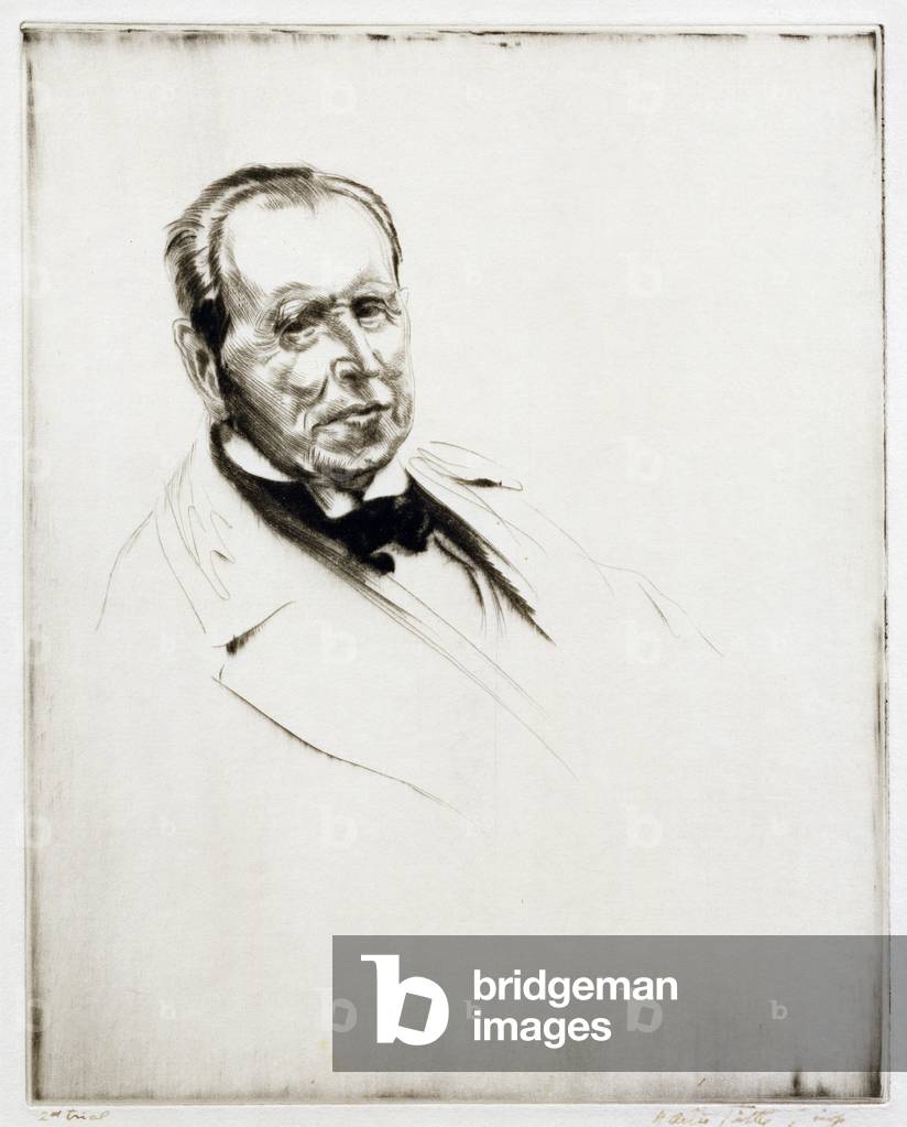 Portrait of Sir John Lavery (1856-1941) c.1925 (drypoint)