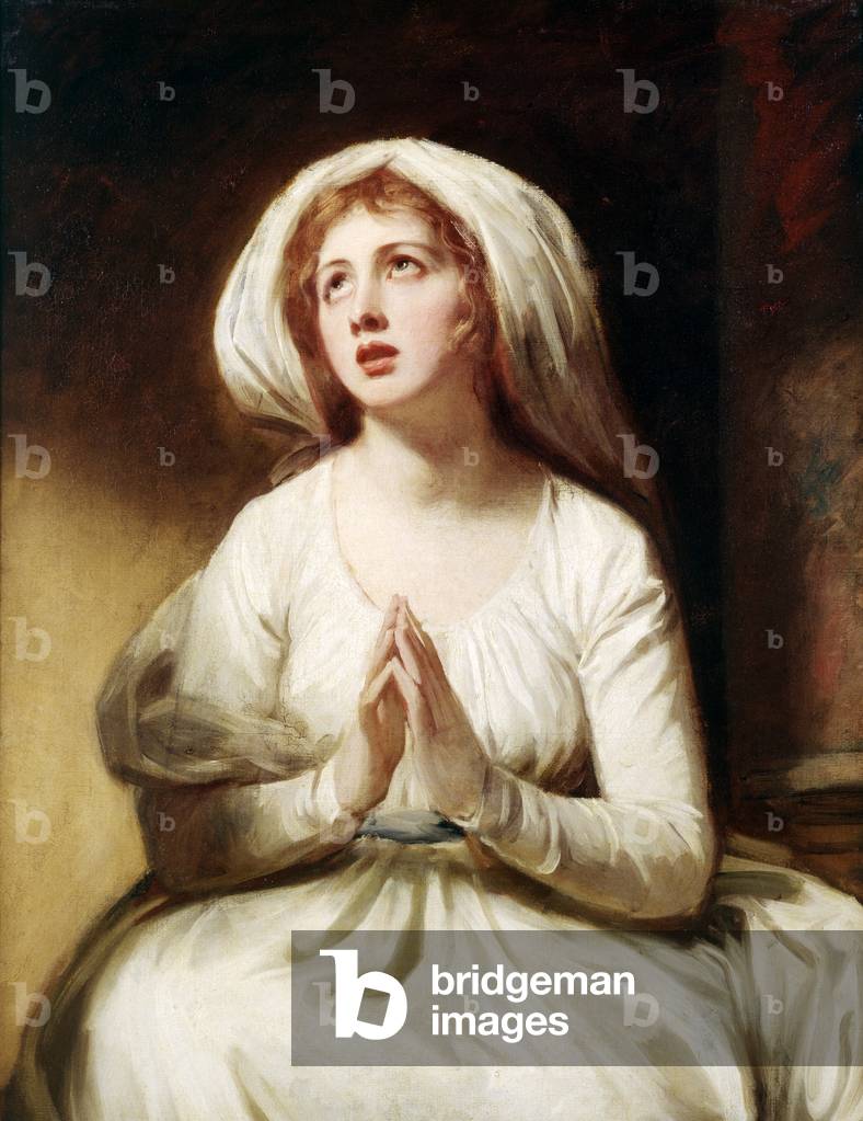Bild von Gemälde "lady hamilton bei gebet", 18. Jahrhundert von George Romney