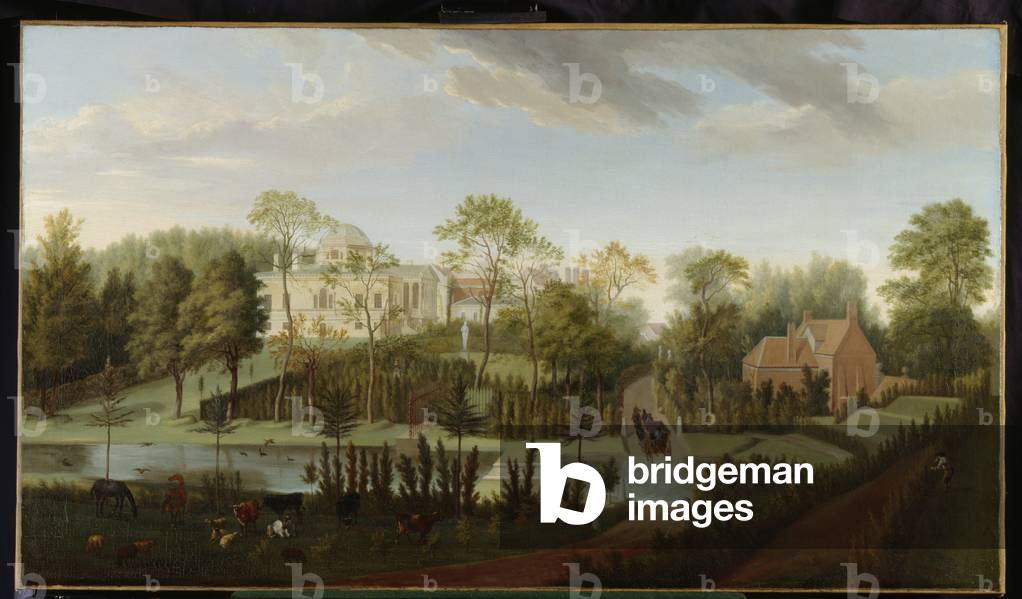 View of Chiswick House from the South-West (oil on canvas)