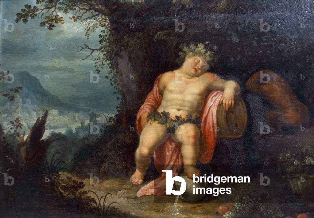 Bacco Addormentato (olio su tela)