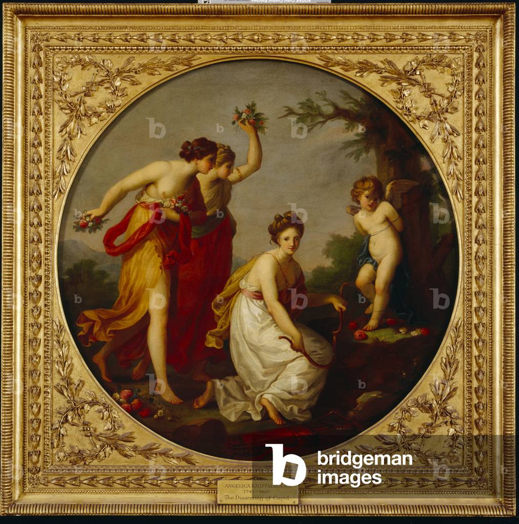 Bild von Gemälde "Die Entwaffnung von Amor (Öl auf Leinwand)" 1701 von Angelica Kauffman
