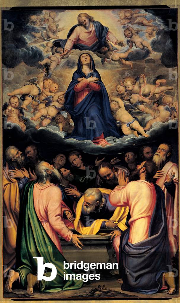 The Assumption of the Virgin, (oil on canvas)