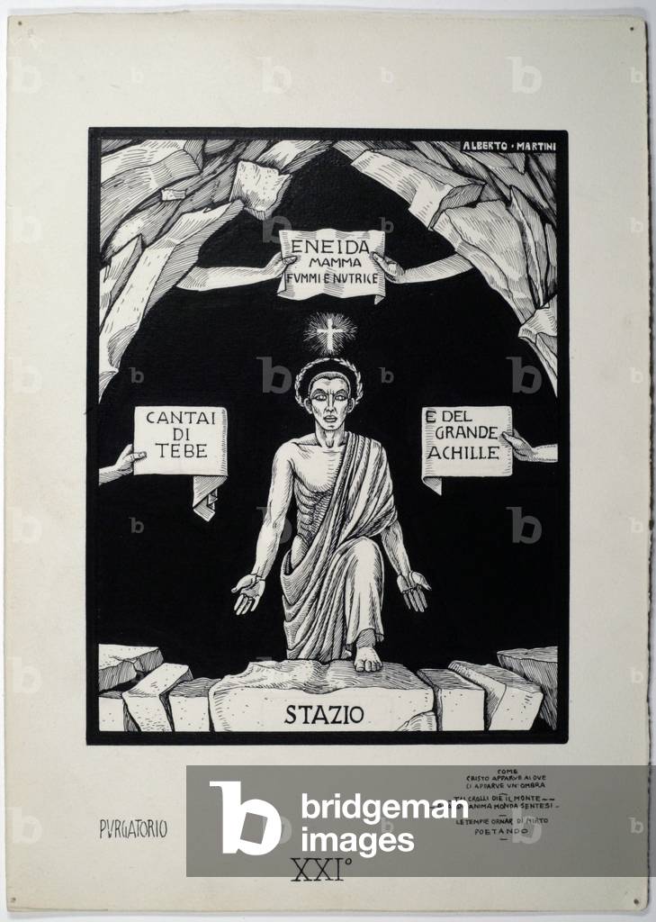 Dantesque Album (Album Dantesco), 1920-30 (pencil, Indian ink, gouache)