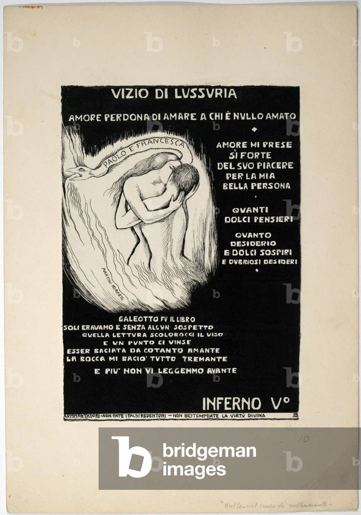 Dantesque Album (Album Dantesco), 1920-30 (pencil, Indian ink, gouache)