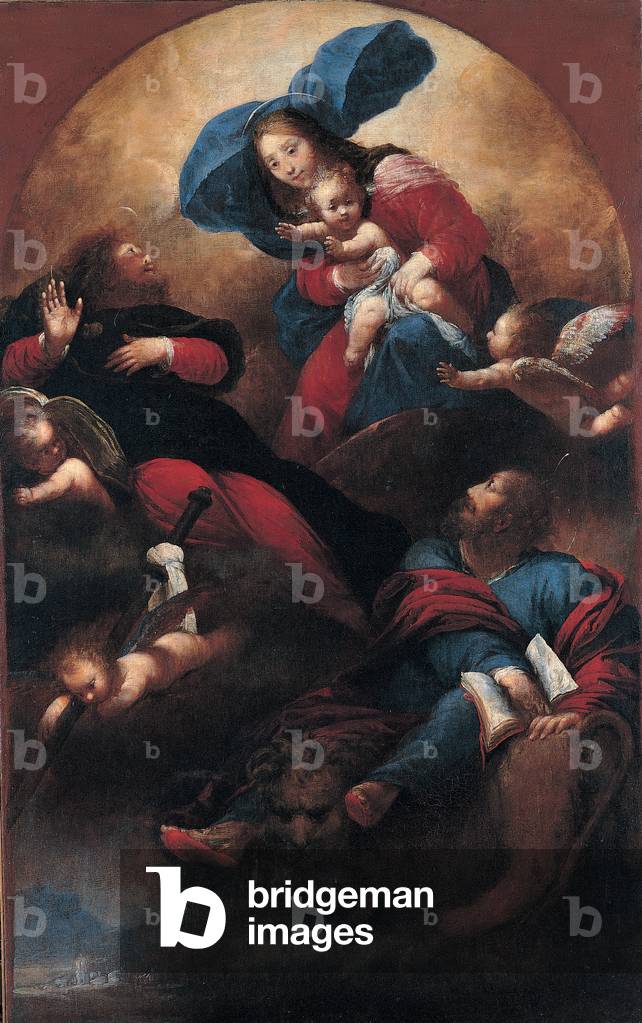 Madonna and Child between Justice and St Mark