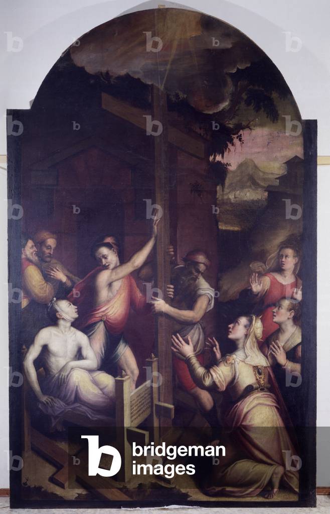 Proof of the True Cross (Verifica della Vera Croce), by Luca Longhi, 16th Century, oil on canvas