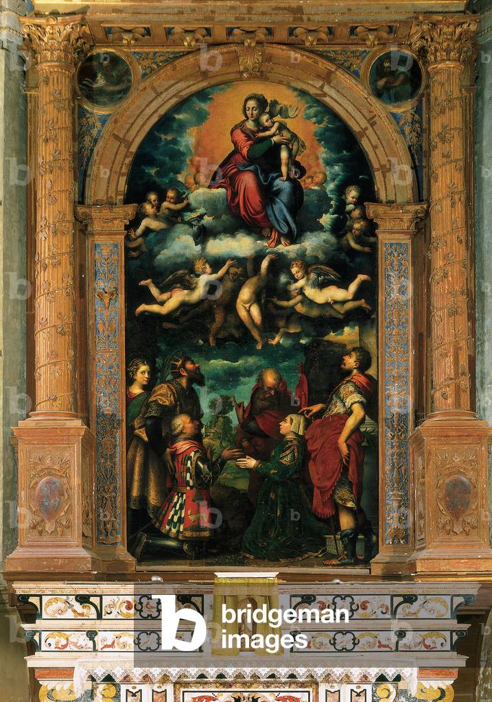 Glorified Madonna with the Donors Francesco Sforza and Bianca Maria Visconti (The Sforza Altarpiece), 1502 - 1572 (canvas)