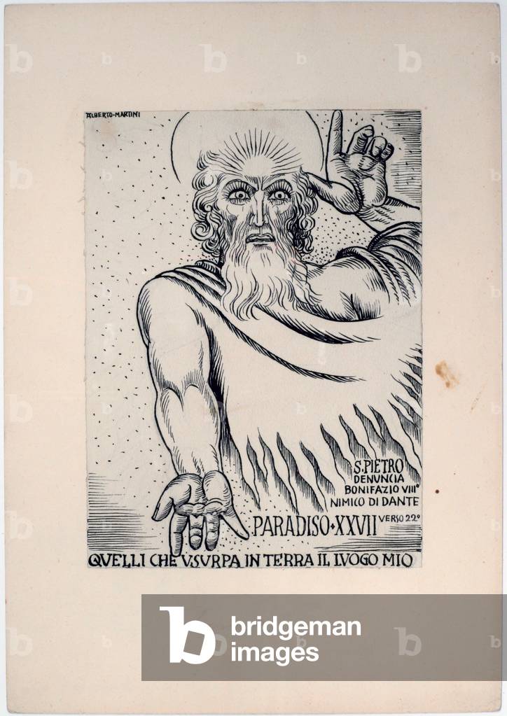 Dantesque Album (Album Dantesco), 1920-30 (pencil, Indian ink, gouache)