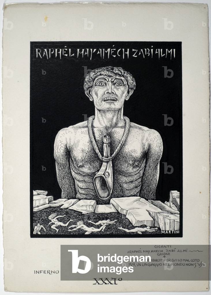 Dantesque Album (Album Dantesco), 1920-30 (pencil, Indian ink, gouache)