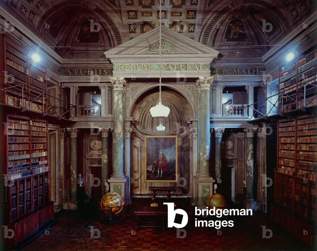 Academy of Sciences in Turin, Sala dei Mappamondi (Accademia delle Scienze di Torino, Sala dei Mappamondi), by Michelangelo Garove, 1679-1687, 17th Century