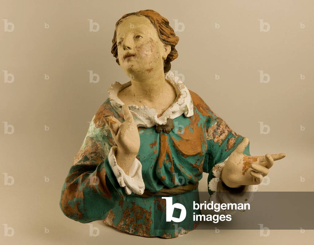 Female Bust (Busto femminile), by Pietro Giuseppe Auregio, 1711, 18th Century