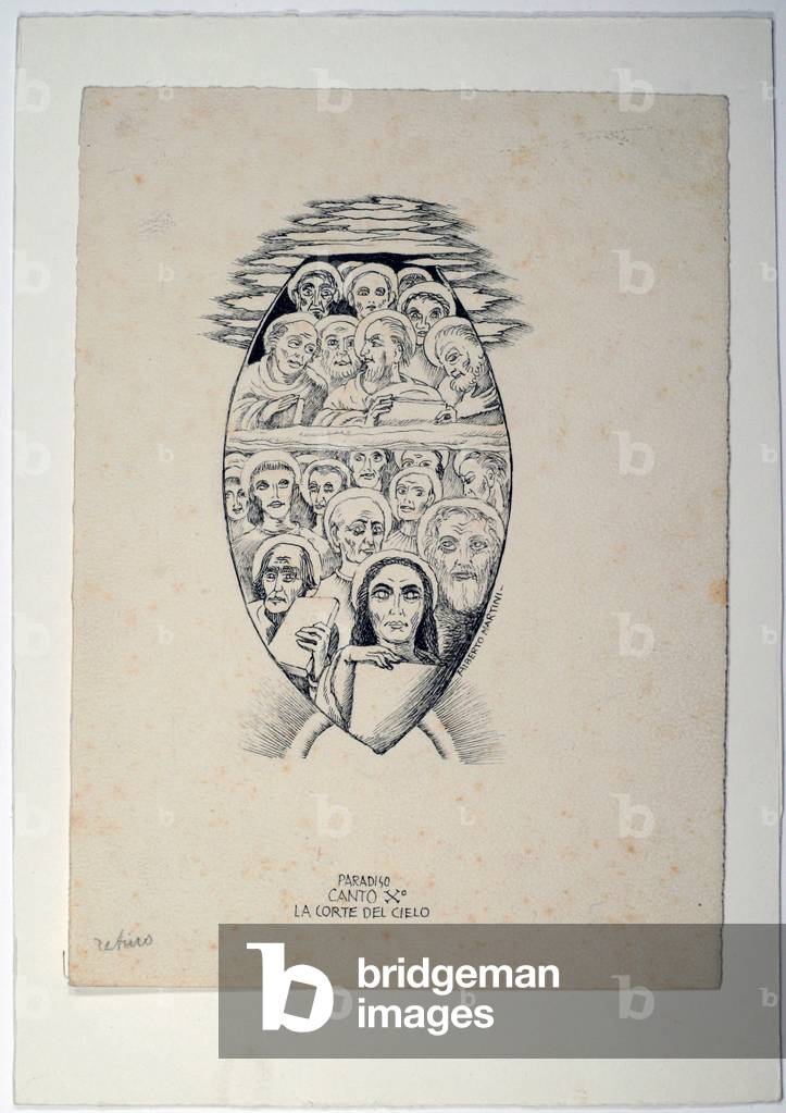 Dantesque Album (Album Dantesco), 1920-30 (pencil, Indian ink, gouache)