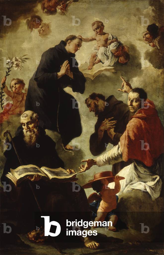Four Saints, by Francesco Cappella, 18th Century, canvas