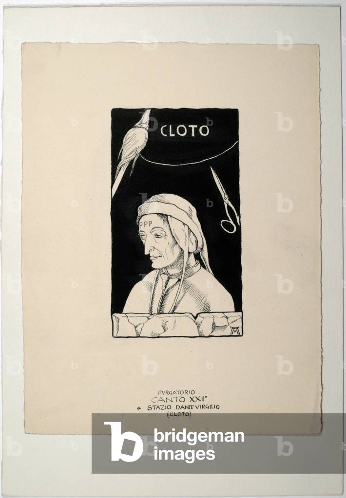 Dantesque Album (Album Dantesco), 1920-30 (pencil, Indian ink, gouache)