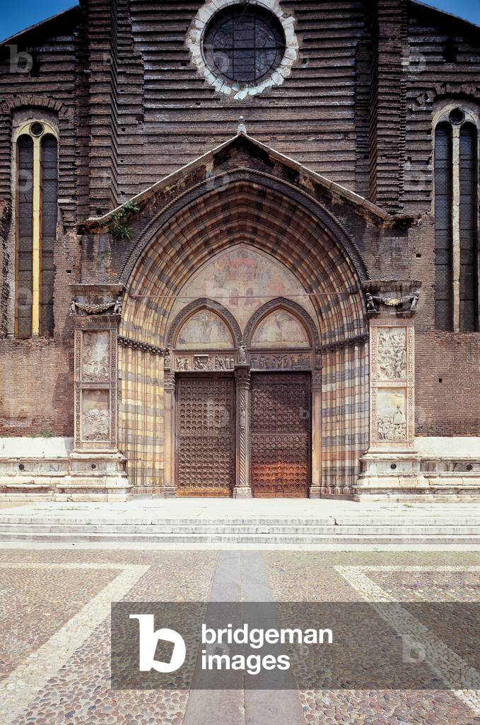 S. Anastasia Church, Verona, 1280 - 1400 (terracotta, marble, brick)