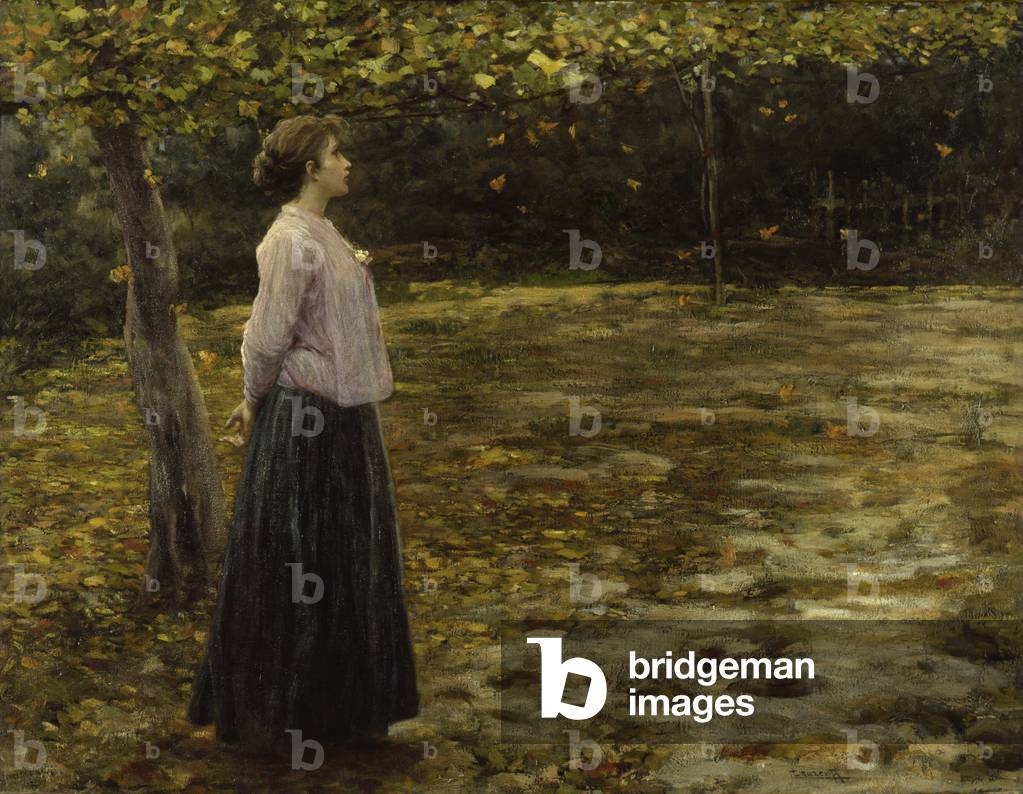 Falling Leaves (Foglie cadenti) (oil on canvas)