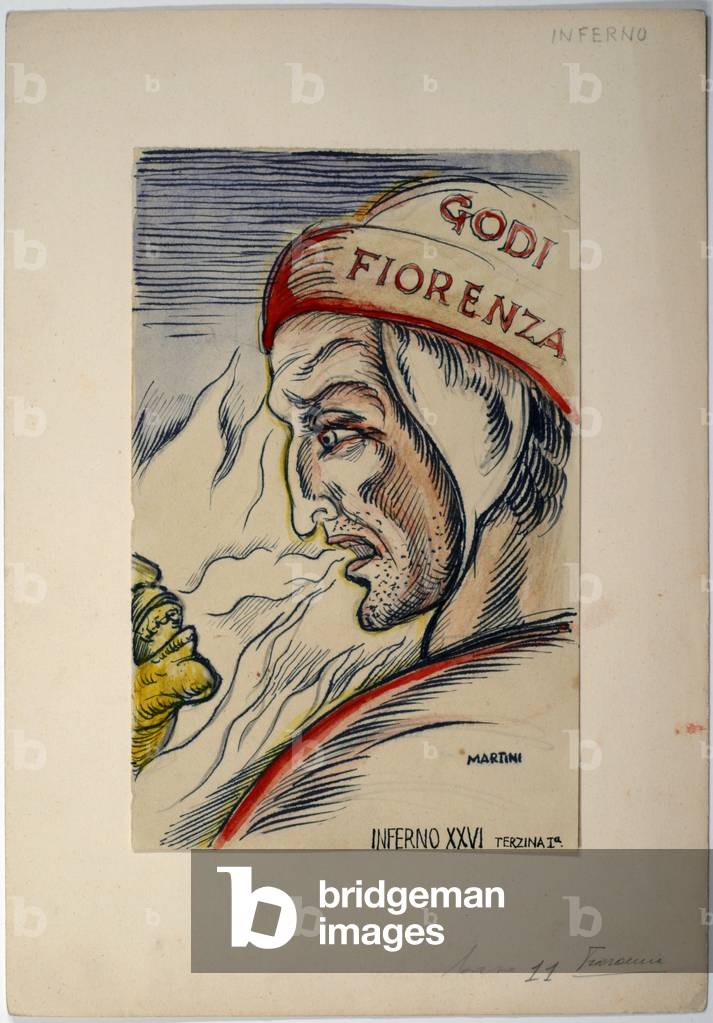 Dantesque Album (Album Dantesco), 1920-30 (pencil, Indian ink, gouache)