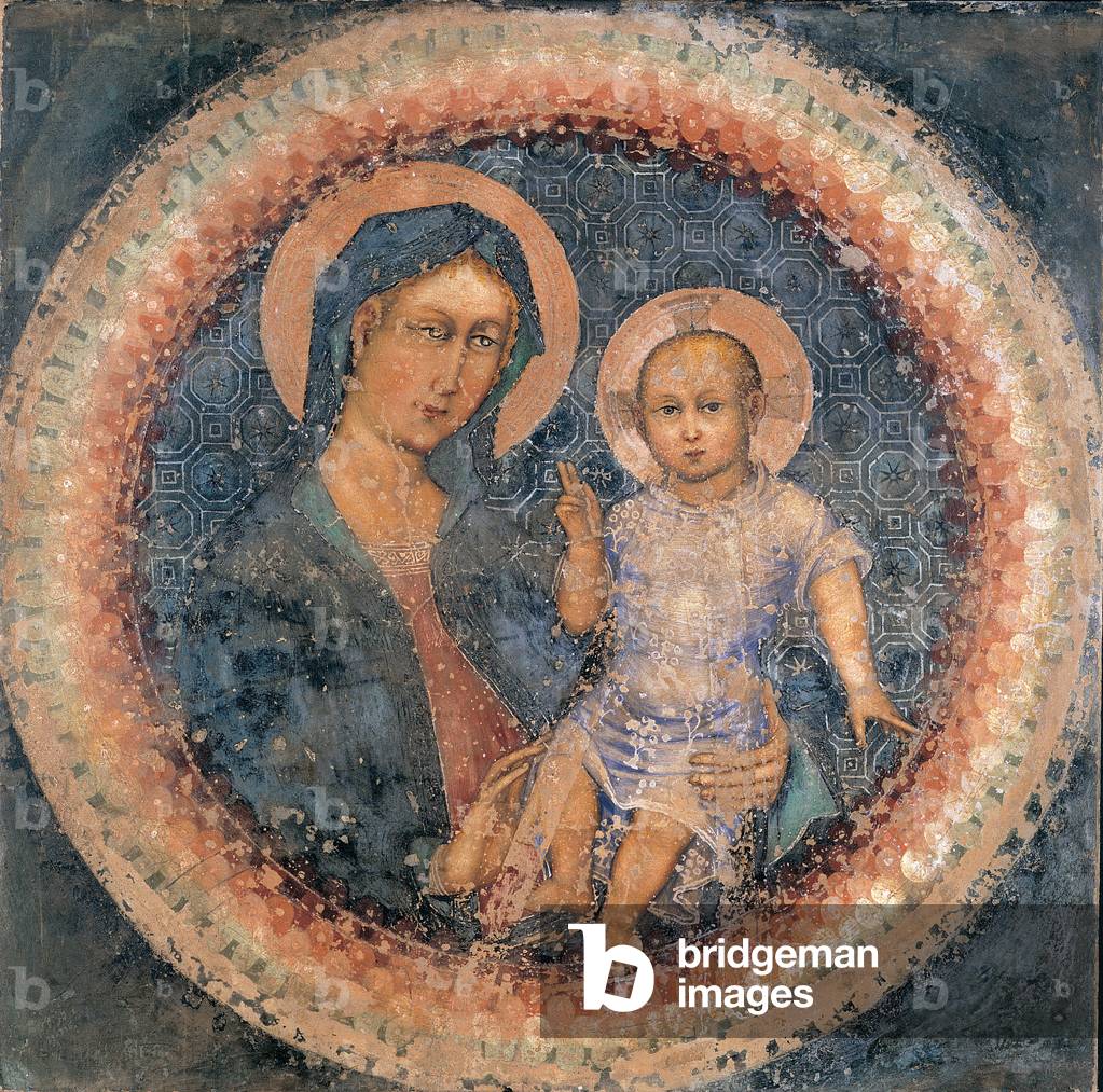 Madonna and the Child, (detached fresco)