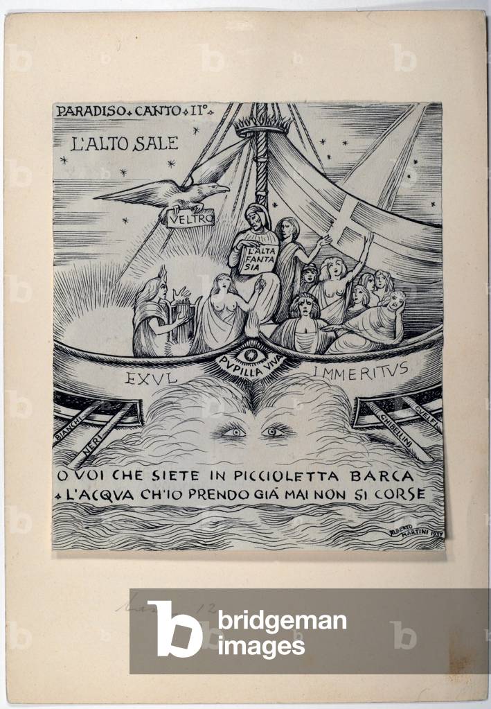 Dantesque Album (Album Dantesco), 1920-30 (pencil, Indian ink, gouache)